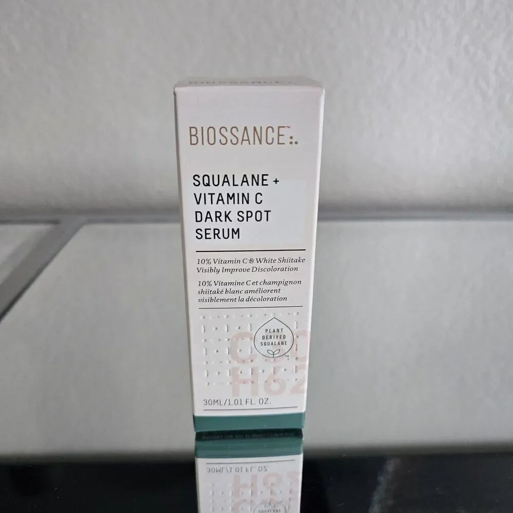 Biossance Squalane + Vitamin C Dark Spot Serum 30ml/ 1.01oz NIB